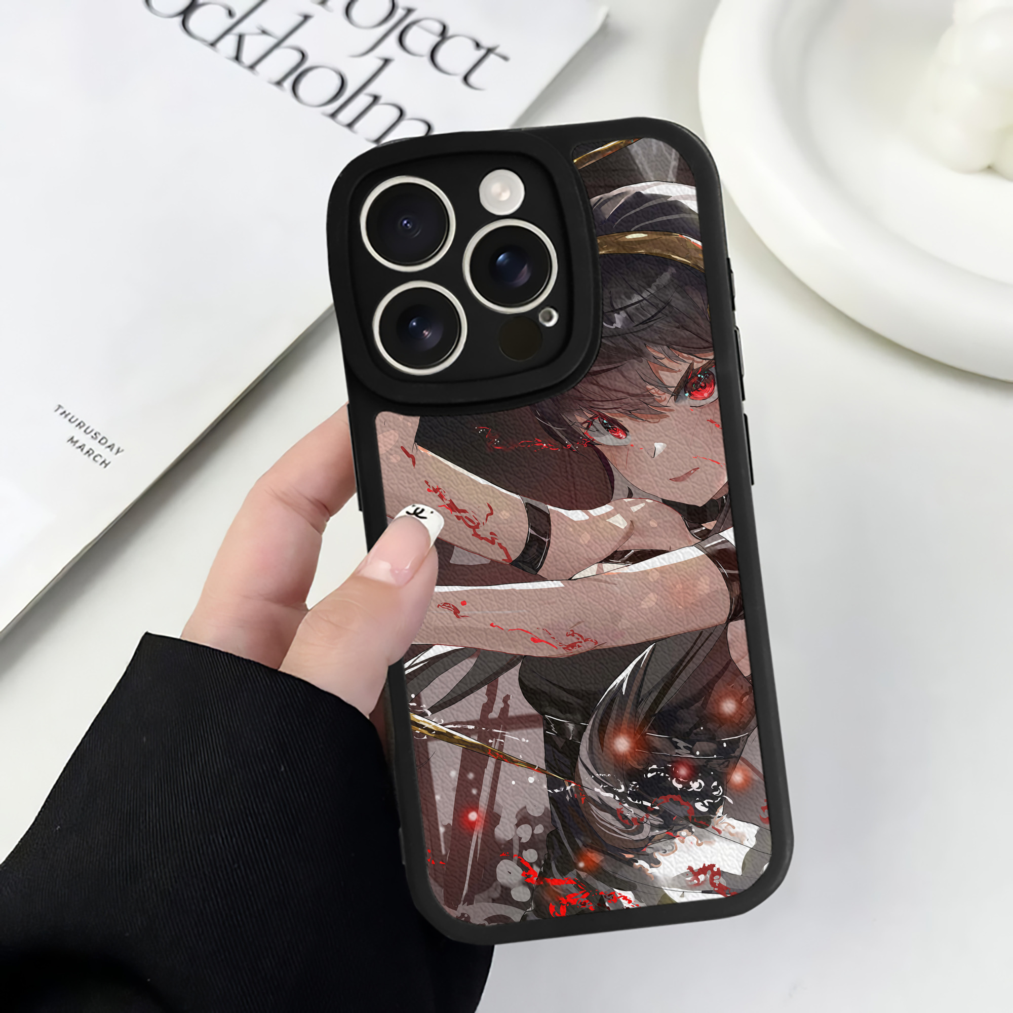 （画像用） SPY×FAMILY间谍家家酒 【iPhone 16シリーズ対応】シリコンスマホケース（レザー調） 材質：シリコン